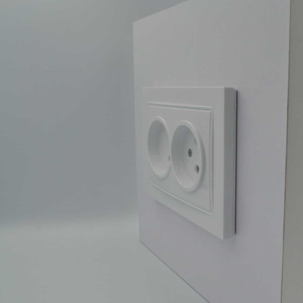 Розетка Nilson Thor біла 2-на без заземлення ( 27111024 ) - фото №2