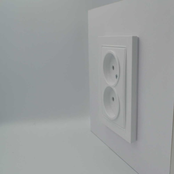 Розетка Nilson Thor біла 2-на без заземлення ( 27111024 ) - фото №4