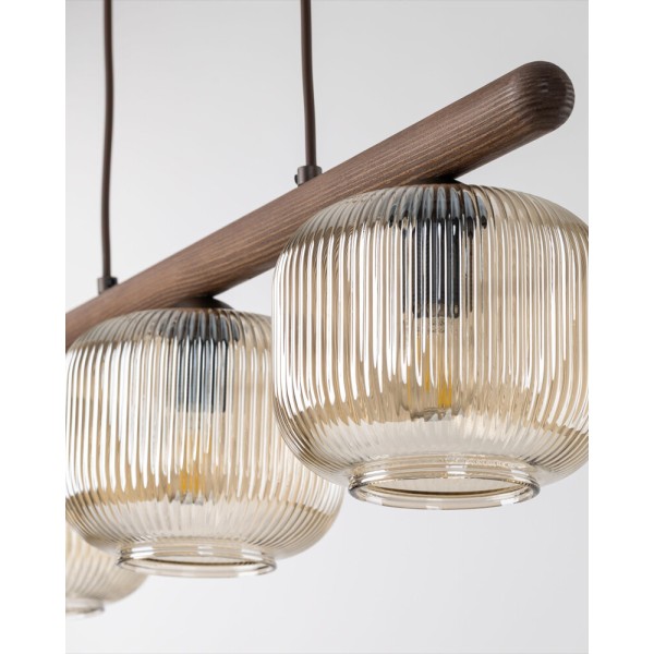 Подвесной светильник, люстра TK Lighting 11069 Salvia E14 3x10W IP20 коричневый - фото №2