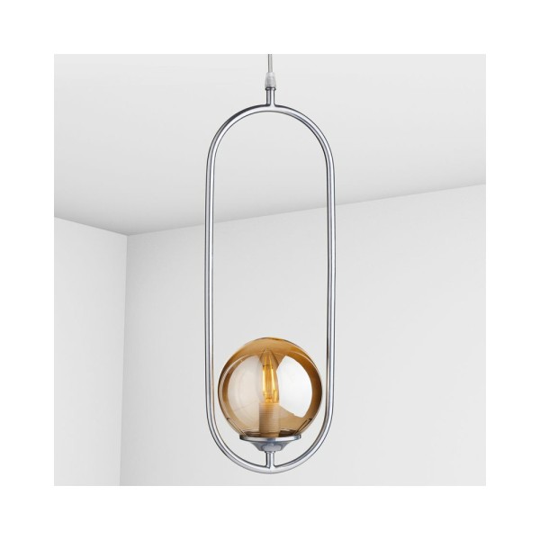 Подвесной светильник, люстра Imperium Light 257145.09.69 Twins E14 1x40W IP20 Хром - фото №1