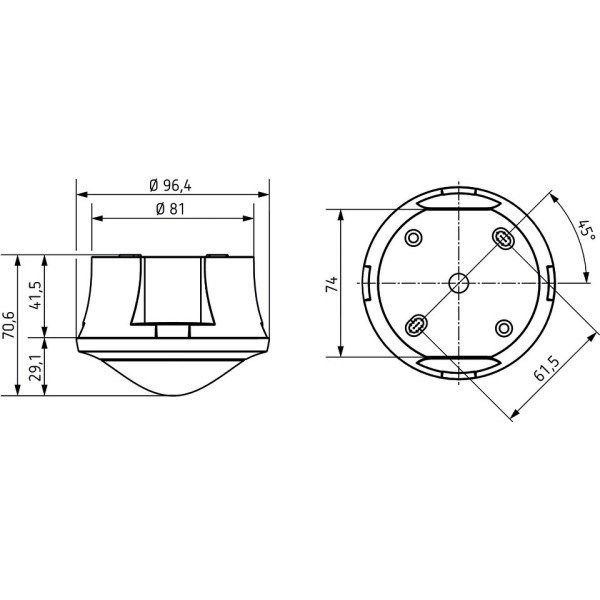Датчик присутності Theben the Ronda S360-101 AP WH 2-ох канальний - фото №3