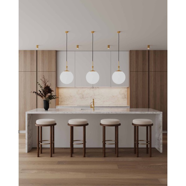 Точечный светильник Pikart 34591-3 LLP GU10 1x60W IP20 латунный - фото №1