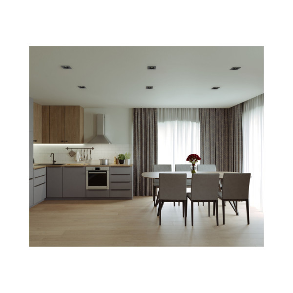 Точечный светильник Italux DL-61903-IP44-BK Naru GU10 1x10W IP44 Bk - фото №1