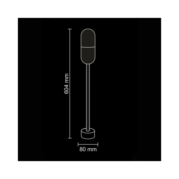 Вуличний світильник Goldlux 314161 Horten E27 1x10W IP44 GR - фото №2