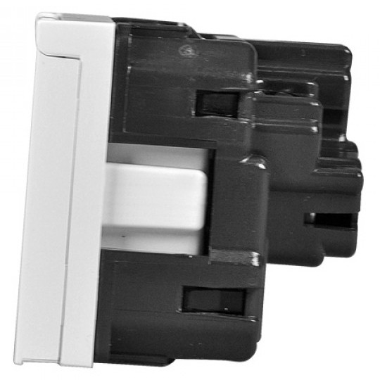 Механизм розетки ABB Zenit N2288.1 BL 2М с заземлением и крышкой (белый) - фото №2