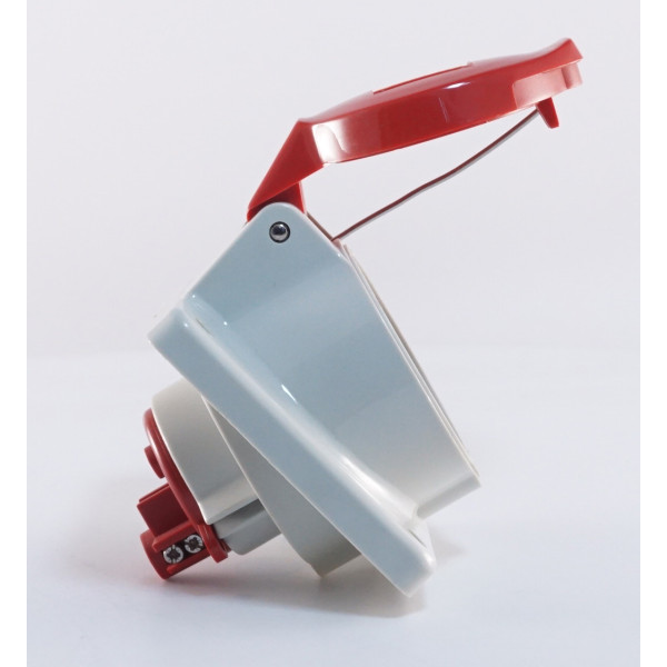 Похилий силовий роз'єм WALTHER WL510 (3P+N+E) 16А 380V IP44 - фото №1