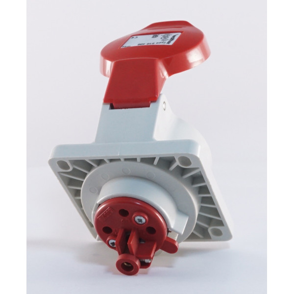 Похилий силовий роз'єм WALTHER WL510 (3P+N+E) 16А 380V IP44 - фото №2