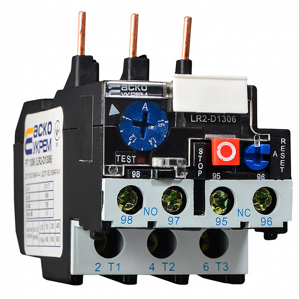 Тепловое реле Аско-Укрем PT 1306 1,0-1,7А LR2-D1306 (A0040060006)