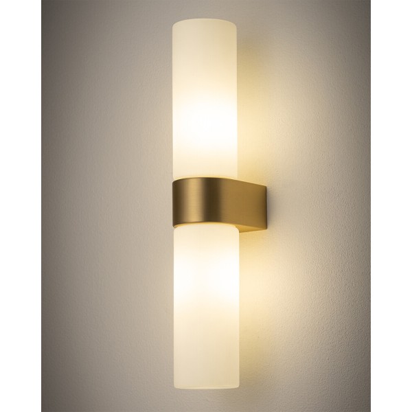 Бра для ванної, світильник Nowodvorski 310727 Natalie G9 2x10W IP44 латунний - фото №2