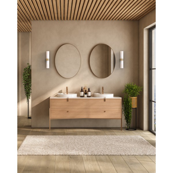 Бра для ванної, світильник Nowodvorski 310727 Natalie G9 2x10W IP44 латунний - фото №3