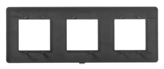 Трехпостовая рамка Schneider Electric NU200654 (антрацит) - фото №1