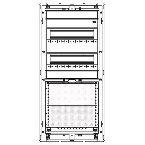 Мультимедійний щиток NOARK PMF-C 48-2 2/2 (110711) - фото №1