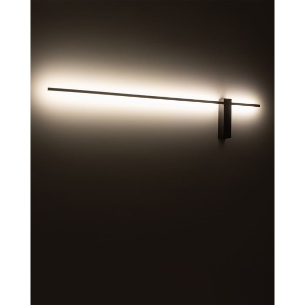 Бра, настінний світильник Nowodvorski 10313 Motive LED L 1x16W 3000K 540Lm IP20 чорний - фото №2