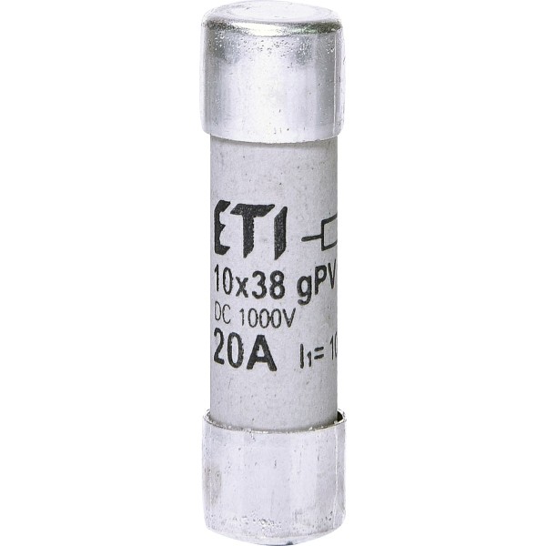 Запобіжник ETI 002625108 CH 10x38 gPV 20A 1000V (10kA) UL