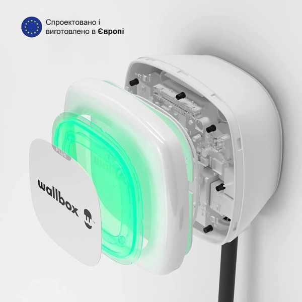 Зарядна станція Wallbox Pulsar Plus 22кВт Type 2 кабель 5м біла (PLP1-0-2-4-9-001) - фото №5