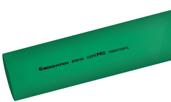 Термоусадочная трубка Аско-Укрем PRO Ø 60,0/30,0 зеленая (A0150040612)
