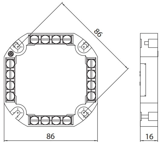 Клеммная колодка SEZ 6303-15 Р 4 P (6303-15P) - фото №1