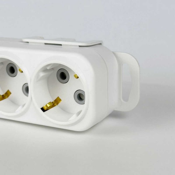 Колодка EL-BI 4-я с заземлением со шторками Myra ( 527-010200-401 ) - фото №3