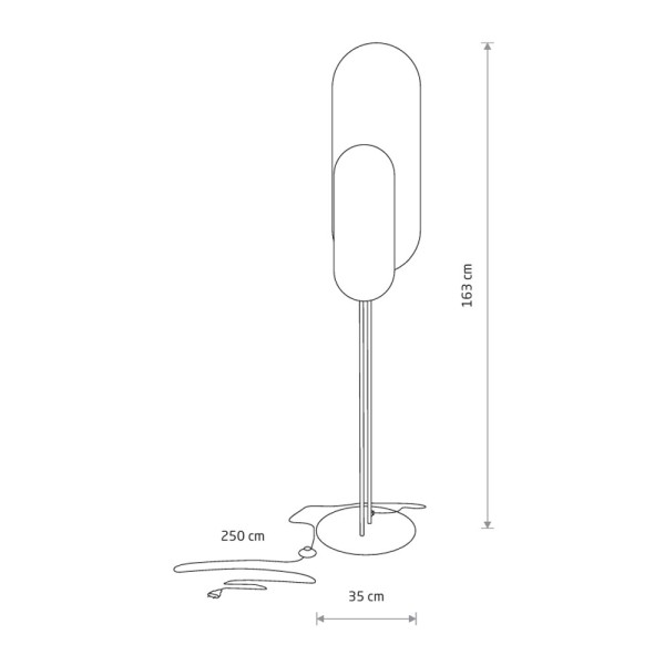 Торшер Nowodvorski 7646 Wheel Lux GX53 2x12W IP20 чорний - фото №3