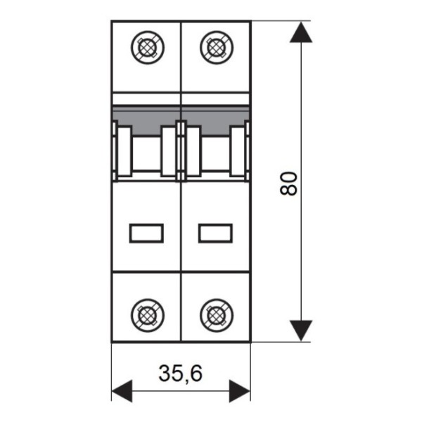 Автоматичний вимикач Schrack BM617204 6кА 4А 2P C - фото №6