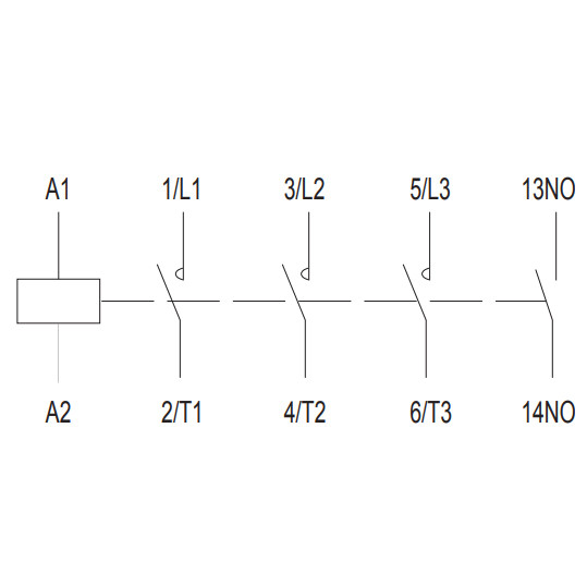 Мініконтактор NOARK Ex9CS06 10 3Р 6A 24В AC 1NO (100979) - фото №2