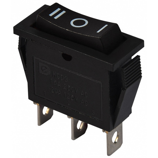 Переключатель Аско-Укрем KCD3-103 B/B (I-0-II) черный (A0140040031)