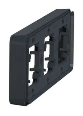 Горизонтальная 3-постовая рамка Schneider Electric MUR34109 IP55 (черный) - фото №2