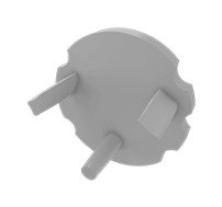 Заглушка Lumines для типа MICO без отверстия серый