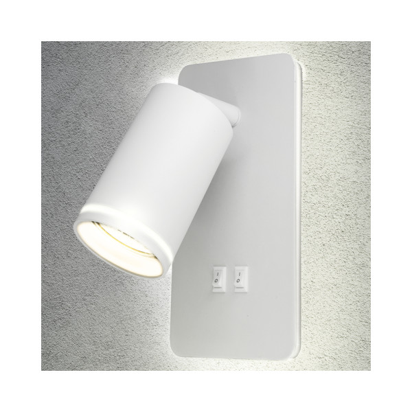 Бра, настінний світильник Goldlux 324351 Paris GU10+Led 2x10+6W IP20 WH - фото №2