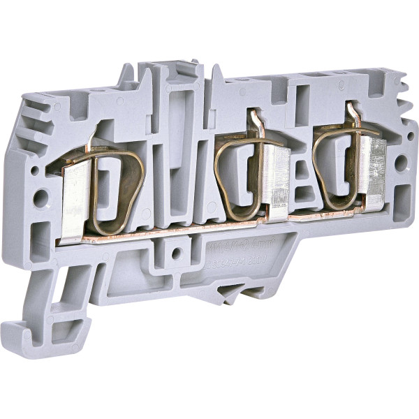 Пружинная клемма Eti ESP-HMM.4/1+2 4мм² серая (3903234)