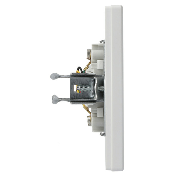 Розетка телефонная RJ11 4 контакта белая Asfora, EPH4100121 - фото №2