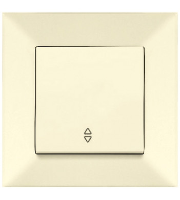 Вимикач прохідний Meridian, кремовий