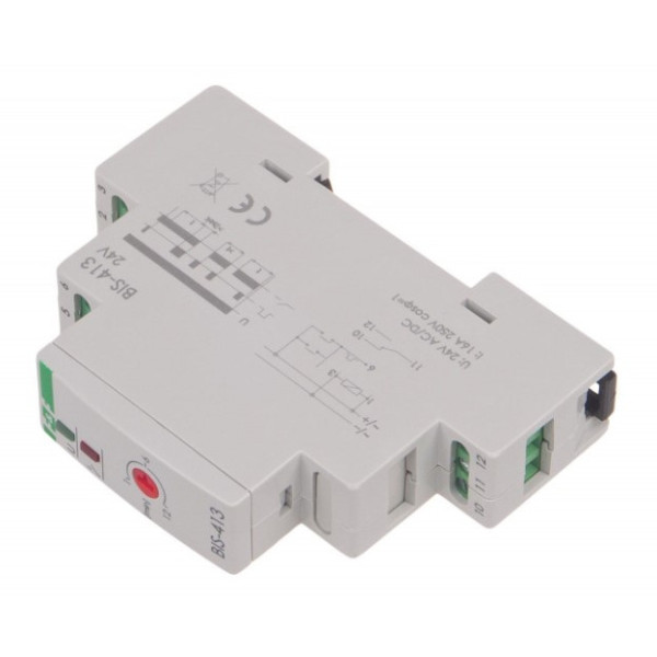 Бістабільне реле F&F BIS-413-24V 9-30В AC/DC 16А - фото №2