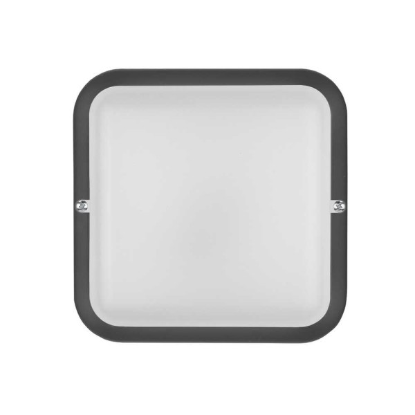 Світильник LED PiN ДББ Квадро 18W 5000K IP54 антрацит з датчиком ( 126188 ) - фото №1