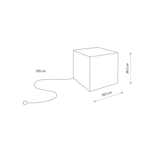 Вуличний світильник Nowodvorski 8966 Cumulus Cube M E27 1x25W IP44 білий - фото №1