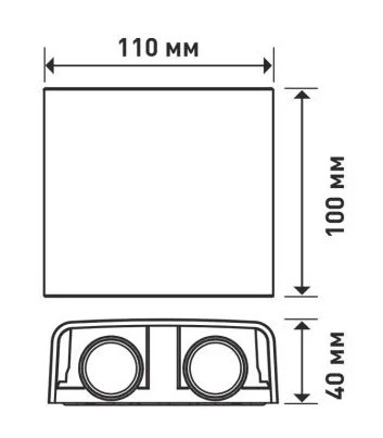 Накладной светильник Maxus MWL 4Вт 3000/4100/6500К IP65 WH Square (1-MWL-4W-WHS) - фото №4
