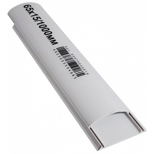 Напольный кабельный канал Аско-Укрем 65х15 (клеющийся) - фото №1