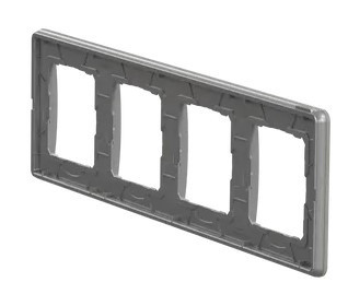 Рамка четырехместная Schneider Electric Sedna Elements бетон SDD390804 - фото №2