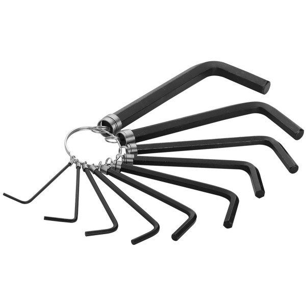 Набор Г-образных шестигранных ключей на кольце Tolsen (20051) (1,5-10мм) (10шт)