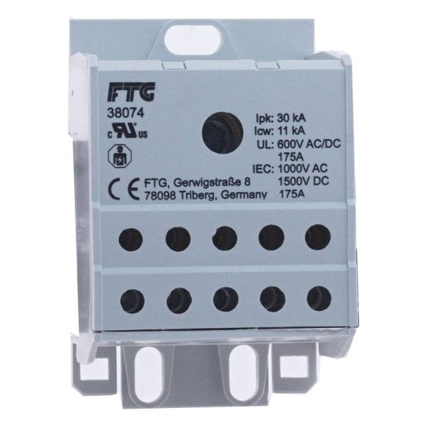 Розподільний блок FTG (вхід: 1х10-70мм², виходи: 10х2,5-16мм²) 1р - фото №1