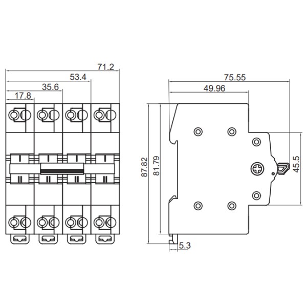 Перемикач навантаження NOARK Ex9BT3G 3CO 40A EU I-0-II (113928) - фото №1