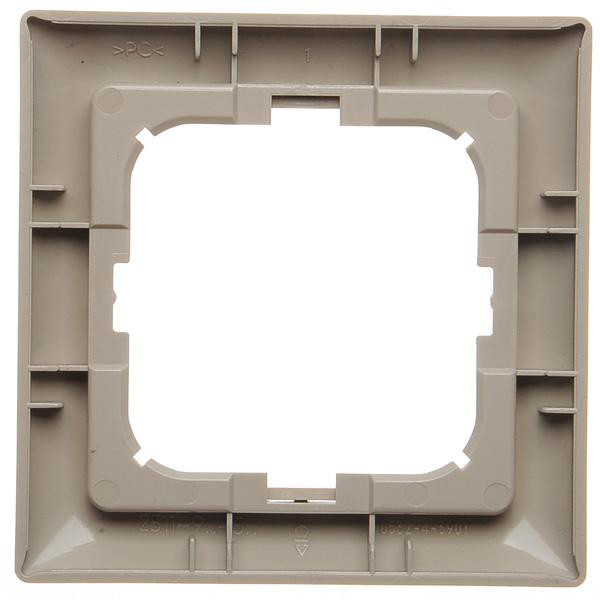 Одноместная рамка ABB Basic 55 2CKA001725A1526 2511-99-507 (бежевый мэйсон) - фото №1