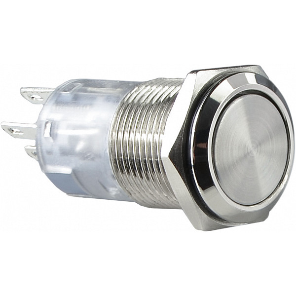 Металева кнопка Аско-Укрем TYJ 16-312 2NO+2NC з фіксацією (A0140010091) - фото №1