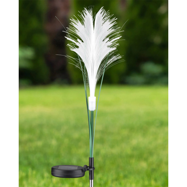 Вуличний світильник на сонячній батареї Goldlux 329448 Grass LED 3000K IP44 білий - фото №1