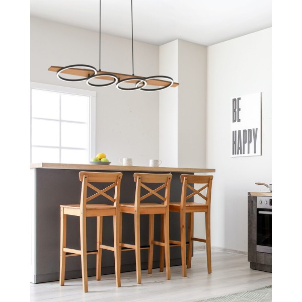 Подвесной светильник, люстра Goldlux 334220 Melisa LED 1x35W 4000K 4900Lm IP20 бежевый - фото №1