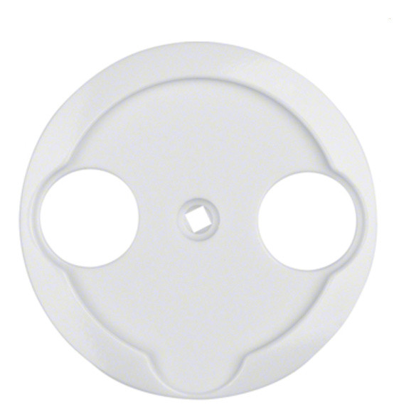 Центральна панель для антеної розетки (2 отвори) полярна білизна Berker 1930