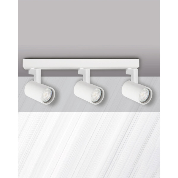 Светильник поворотный, спот Goldlux 328748 Lynx GU10 3x10W IP20 белый - фото №2