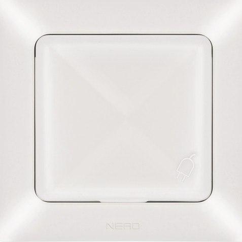 Розетка NE-AD ARAS 93-111-09 з з/к та кришкою кремова