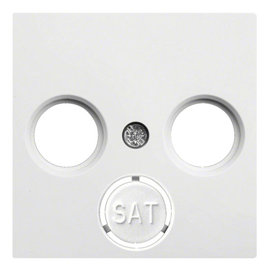 Лицьова панель TV WL6310 Lumina-2, біла, Hager