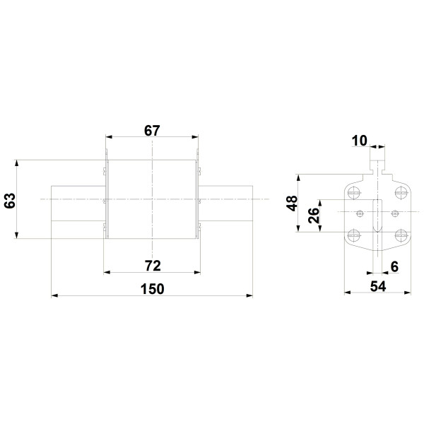 Плавка вставка Schrack ISP02315 NH 315A размер 2 - фото №2